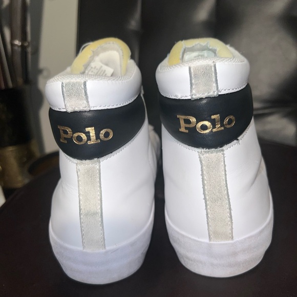 Polo Ralph Lauren Court Gervin Vulc Mid Top Leather Sneaker men’s size 10 - Picture 5 of 12